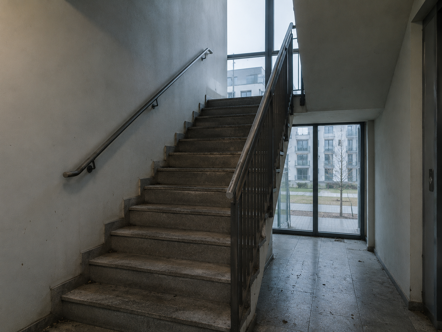 Treppenhaus – Vorher